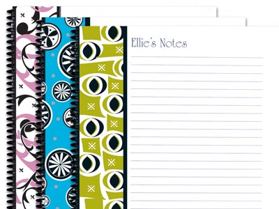 Personalized notebooks 
															/ Periwinkle Press							