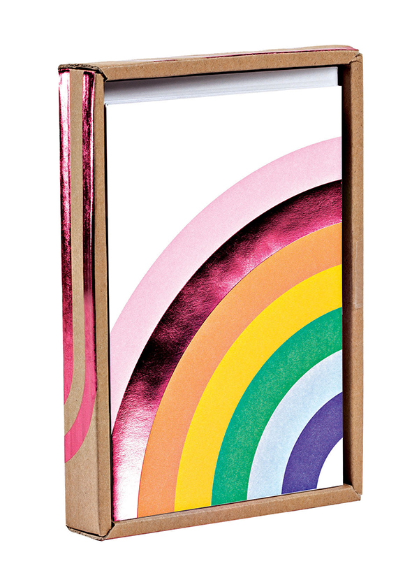 Over the Rainbow Luxe Foil Notecard Box 
															/ teNeues							