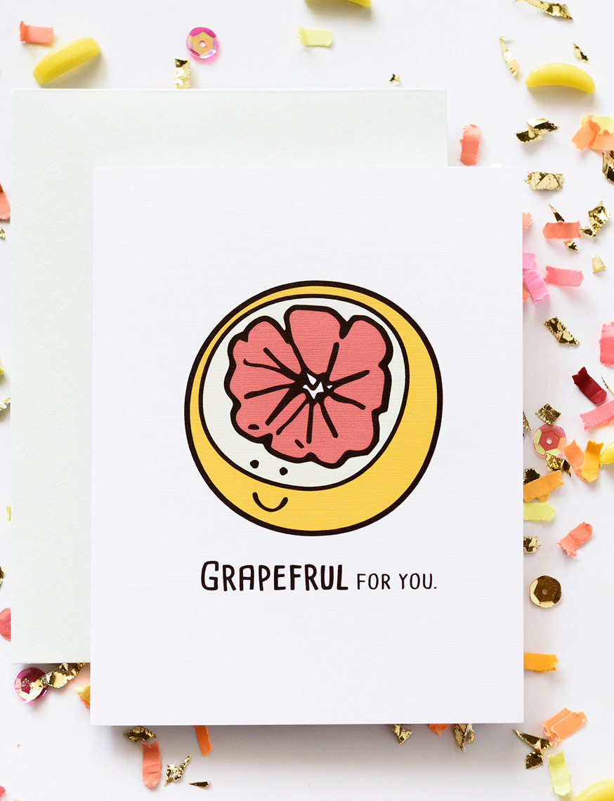 Grapeful Grapefruit Card 
															/ ilootpaperie							