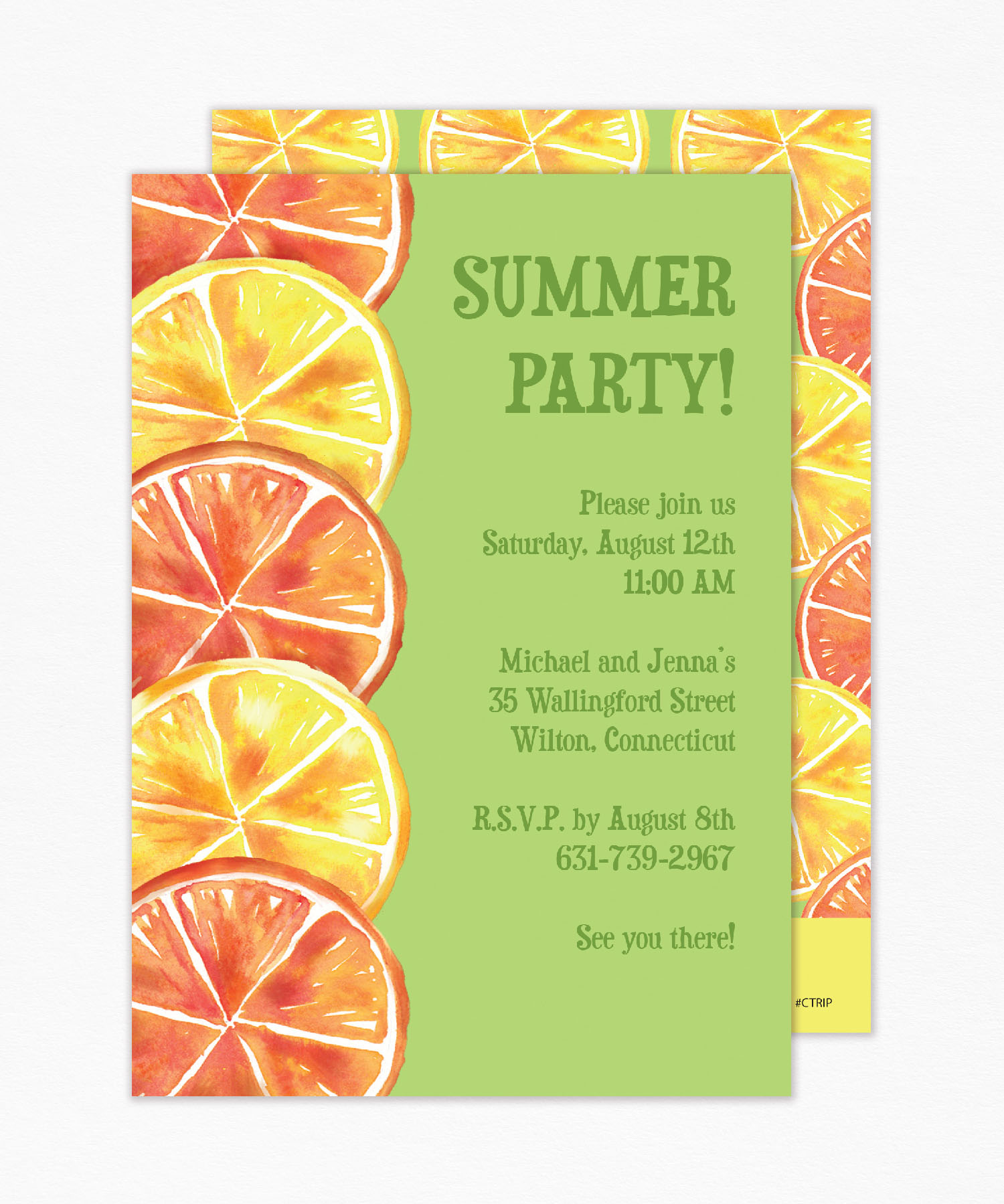 Summer Citrus Invitation 
															/ PrintsWell							