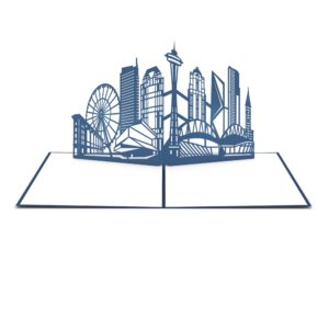Seattle Skyline greeting card from Lovepop