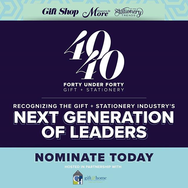 Final day to nominate for the 40 Under 40 Awards! Don’t miss the opportunity to recognize an outstanding individual making their mark in the industry! Visit stationerytrendsmag.com to nominate