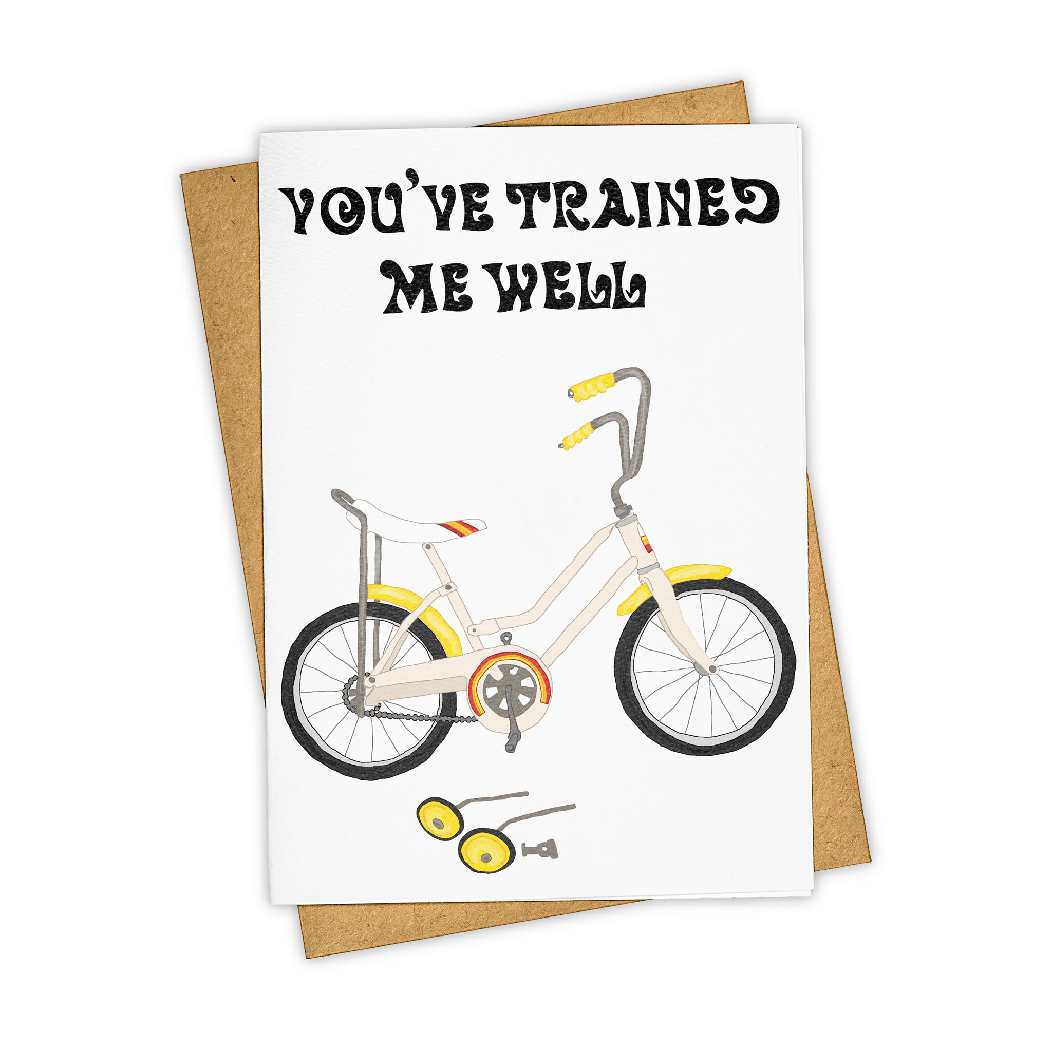 Training wheels card