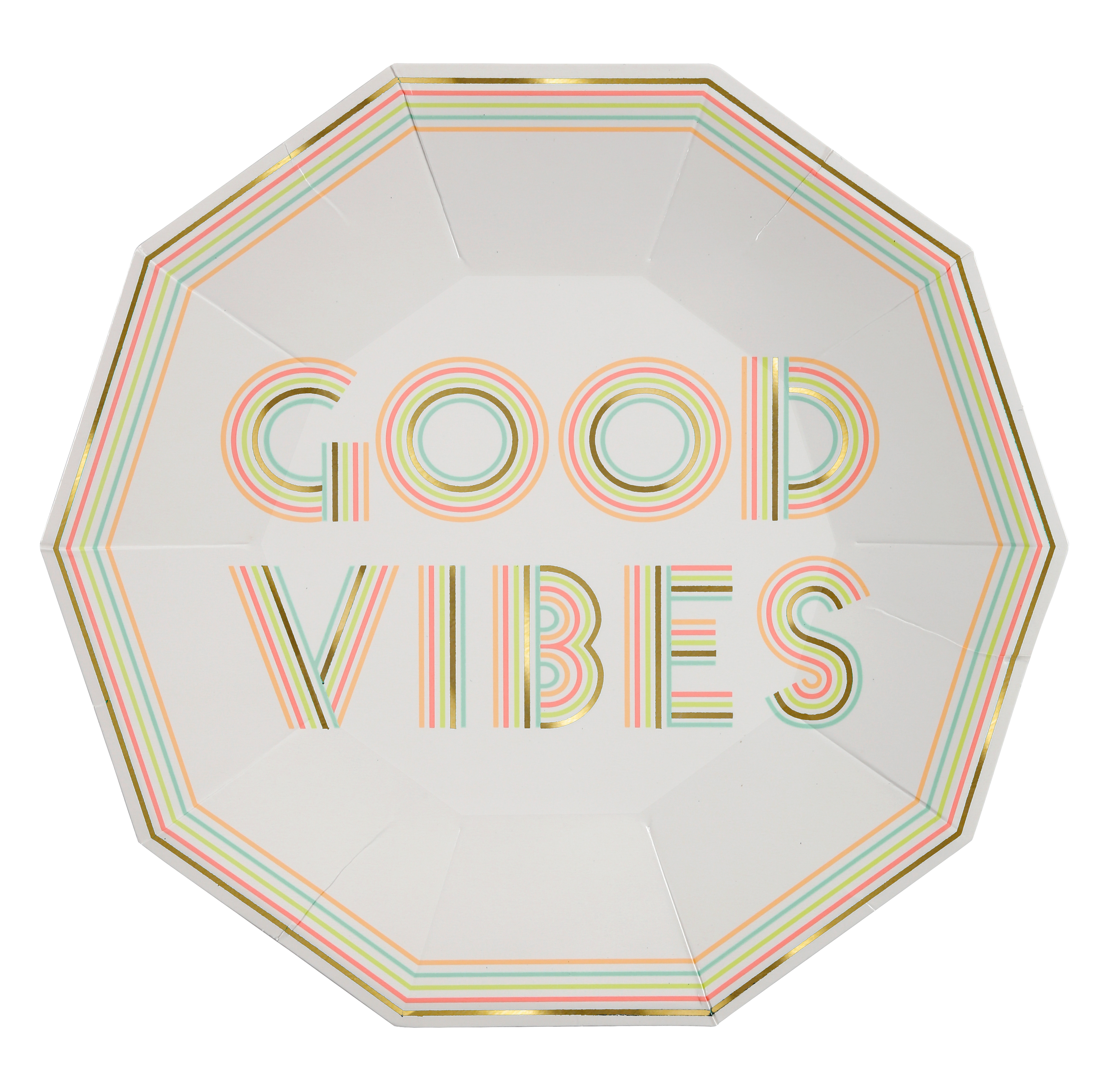 Good vibes party plate