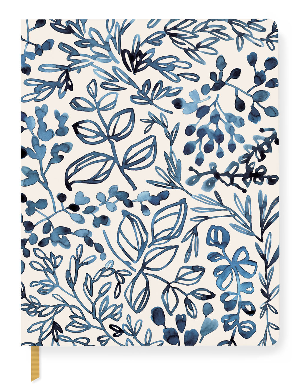Watercolor Indigo Leaf Journal 
															/ Fringe Studio							