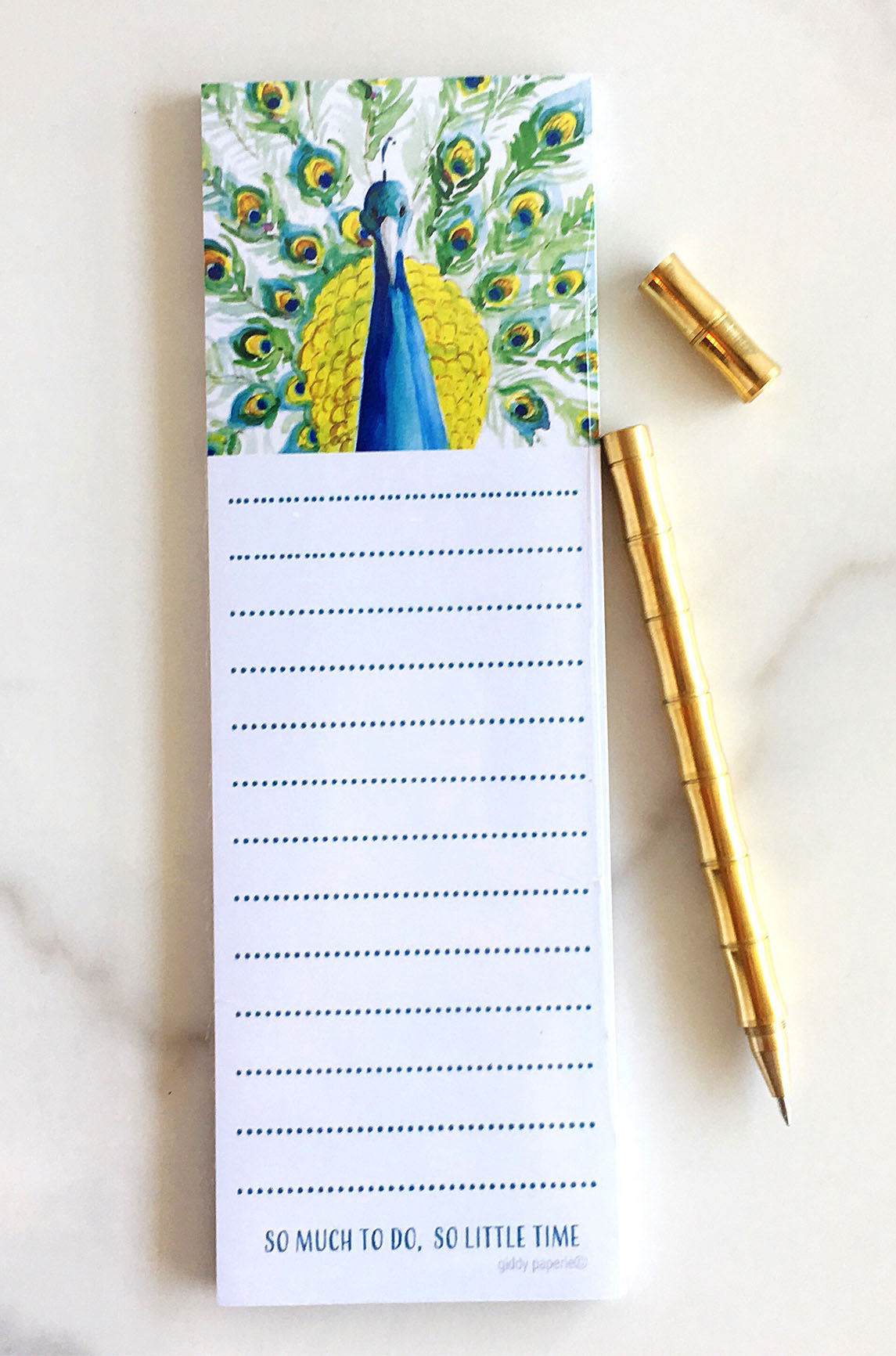 Palmer Peacock Market Pad 
															/ Giddy Paperie							