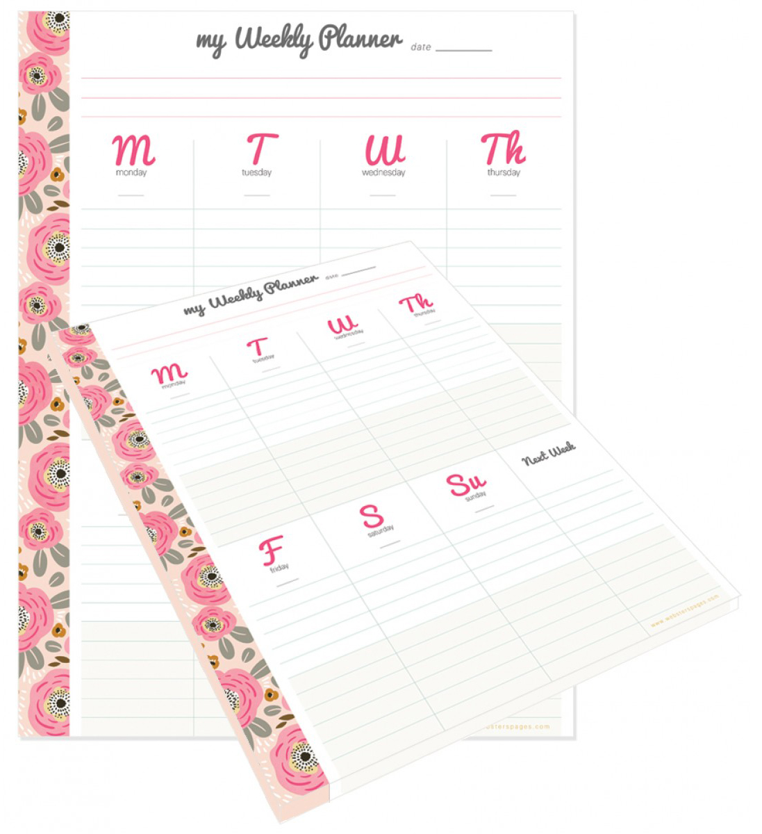 Weekly Planner Tear Away Pad 
															/ Webster’s Pages							