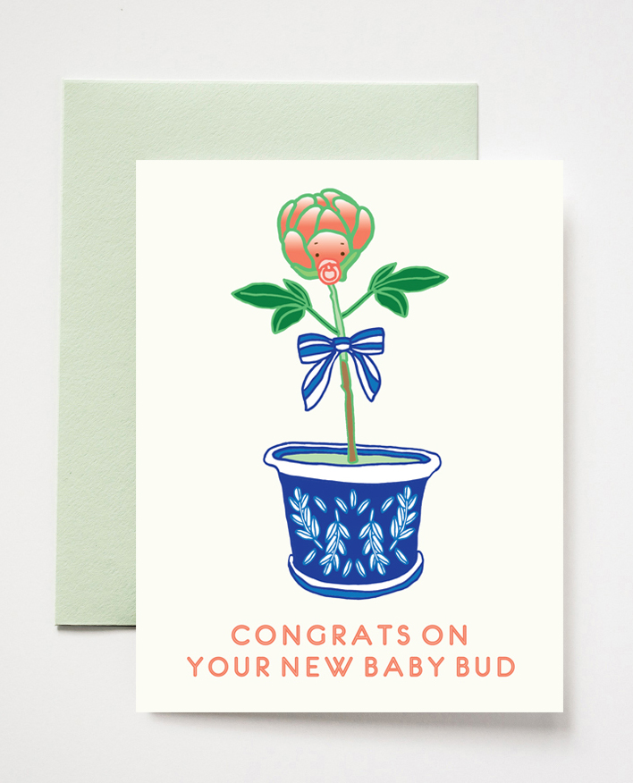 Baby Bud Congrats Card 
															/ ilootpaperie							