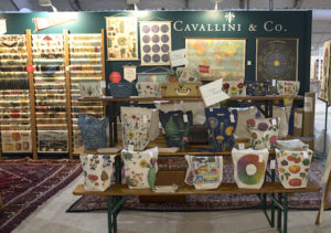 Cavallini Papers &amp; Co. booth at the 2019 Winter Las Vegas Market. Photos: International Market Centers