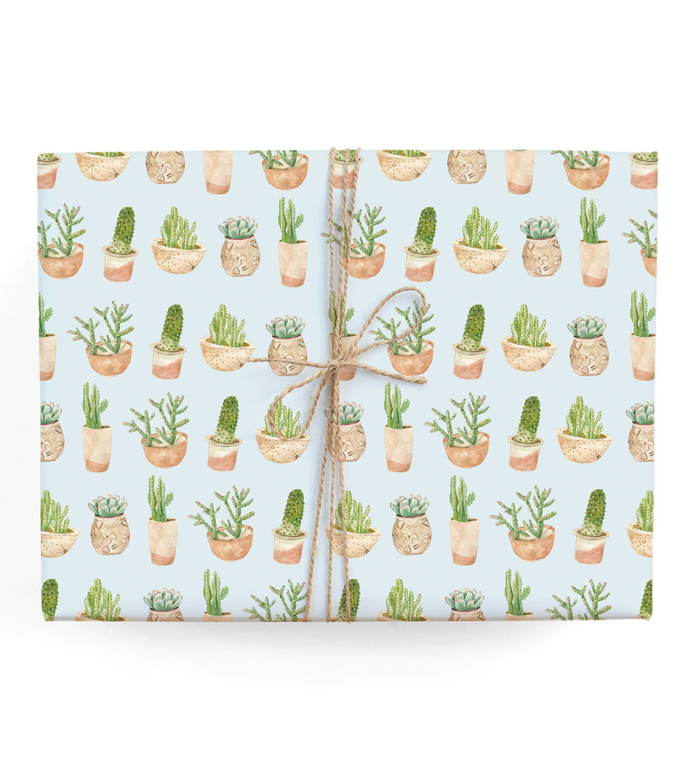 Succulent Gift Wrap 
															/ Lana's Shop							