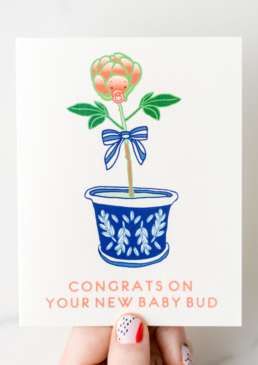 New Baby Bud Greeting Card
