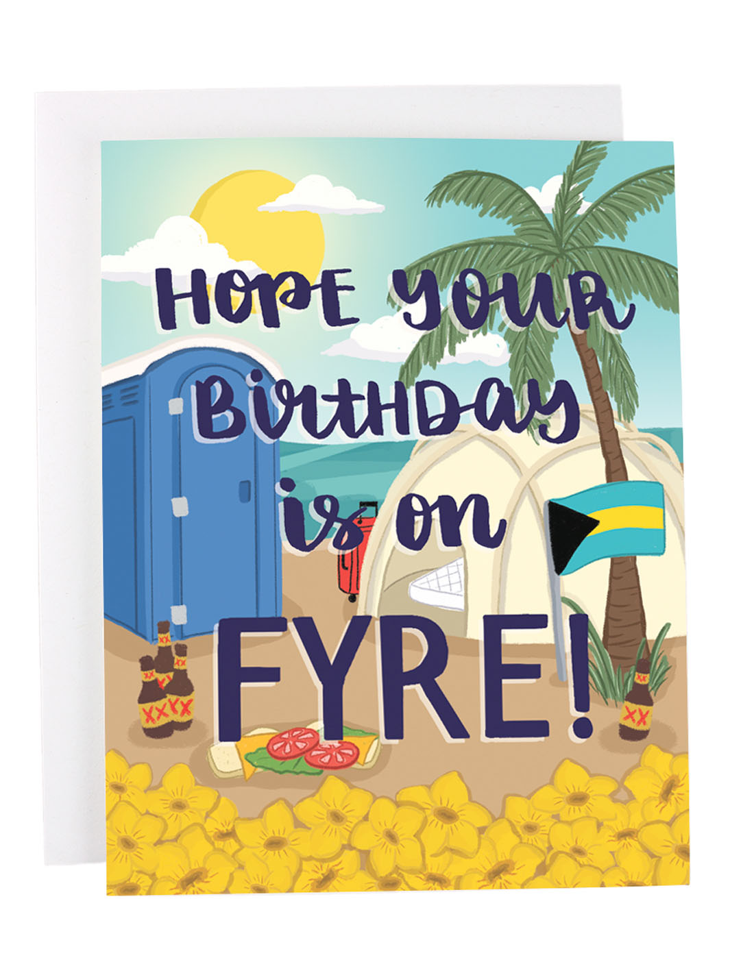 Fyre Festival Birthday Card