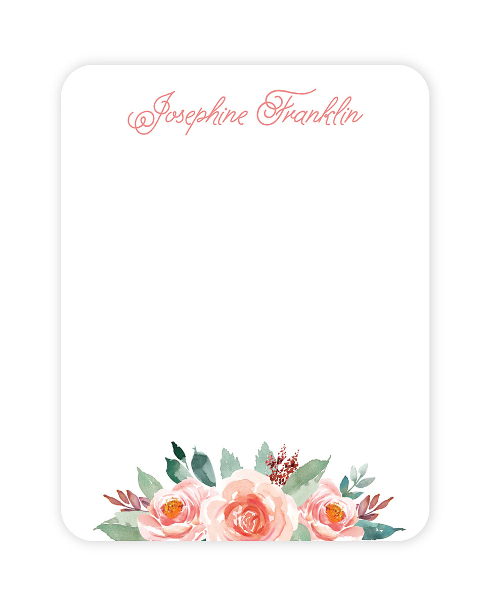 Peach Bouquet Flat Note by Stacy Claire Boyd