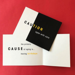 Caution - In Other Words Card by Just My Type Greetings