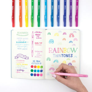 Twintone Dual-tip Markers by Tombow