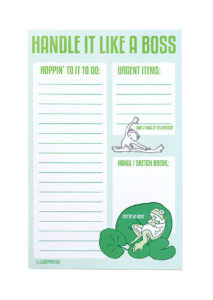 Frog Boss Notepad by ilootpaperie