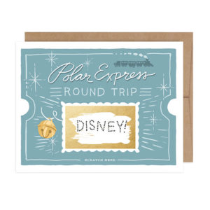 Inklings Paperie Polar Express Ticket Card