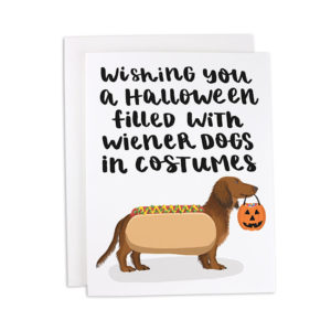 Grey Street Paper hot dog Halloween card