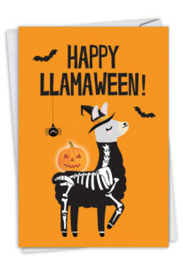 Nobleworks Happy Llamaween Halloween Card
