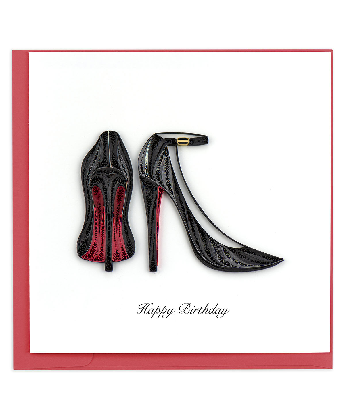 Red Bottom Heels Card 
															/ Quilling Card							