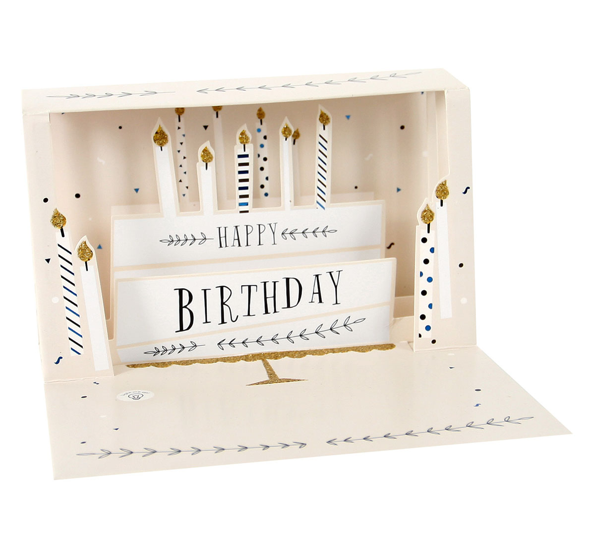 Cake Delighted Shadowbox Card with LED lights 
															/ Up With Paper							