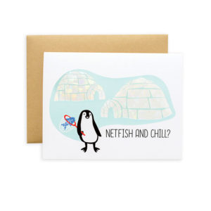 Netfish and Chill Card from ilootpaperie