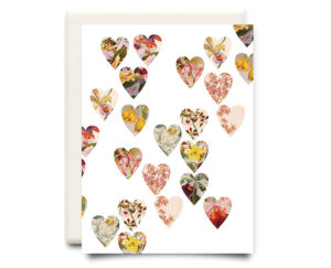 Collage Hearts Card from Inkwell Cards
