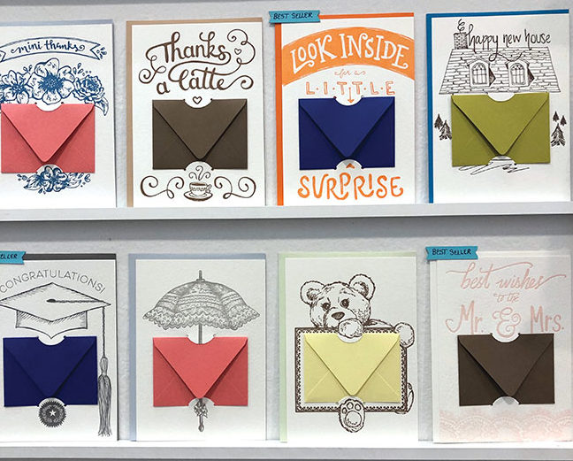 Letterpress Gift envelopes by Color Box Design & Letterpress