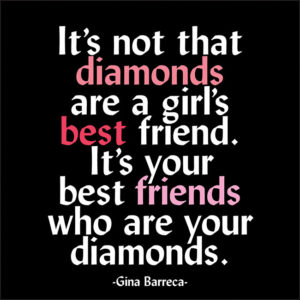 Best Friends Are Your Diamonds Card from Quotable