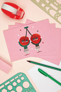 Cherry Dancers Big Notecard Set from teNeues