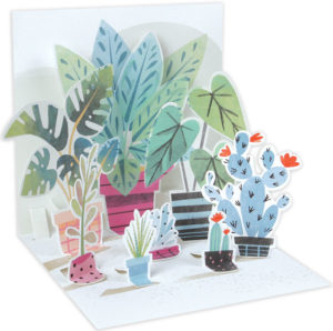 Potted Plants Pop Up Card from Up With Paper