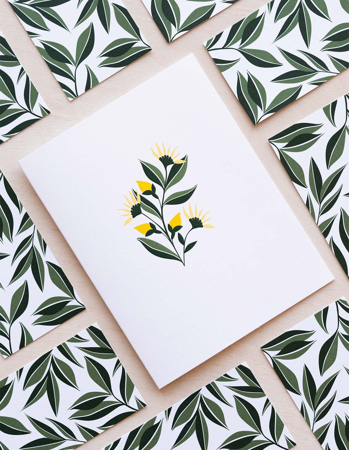 Aster Collection Greeting Card and Little Notes 
															/ Hazelmade							