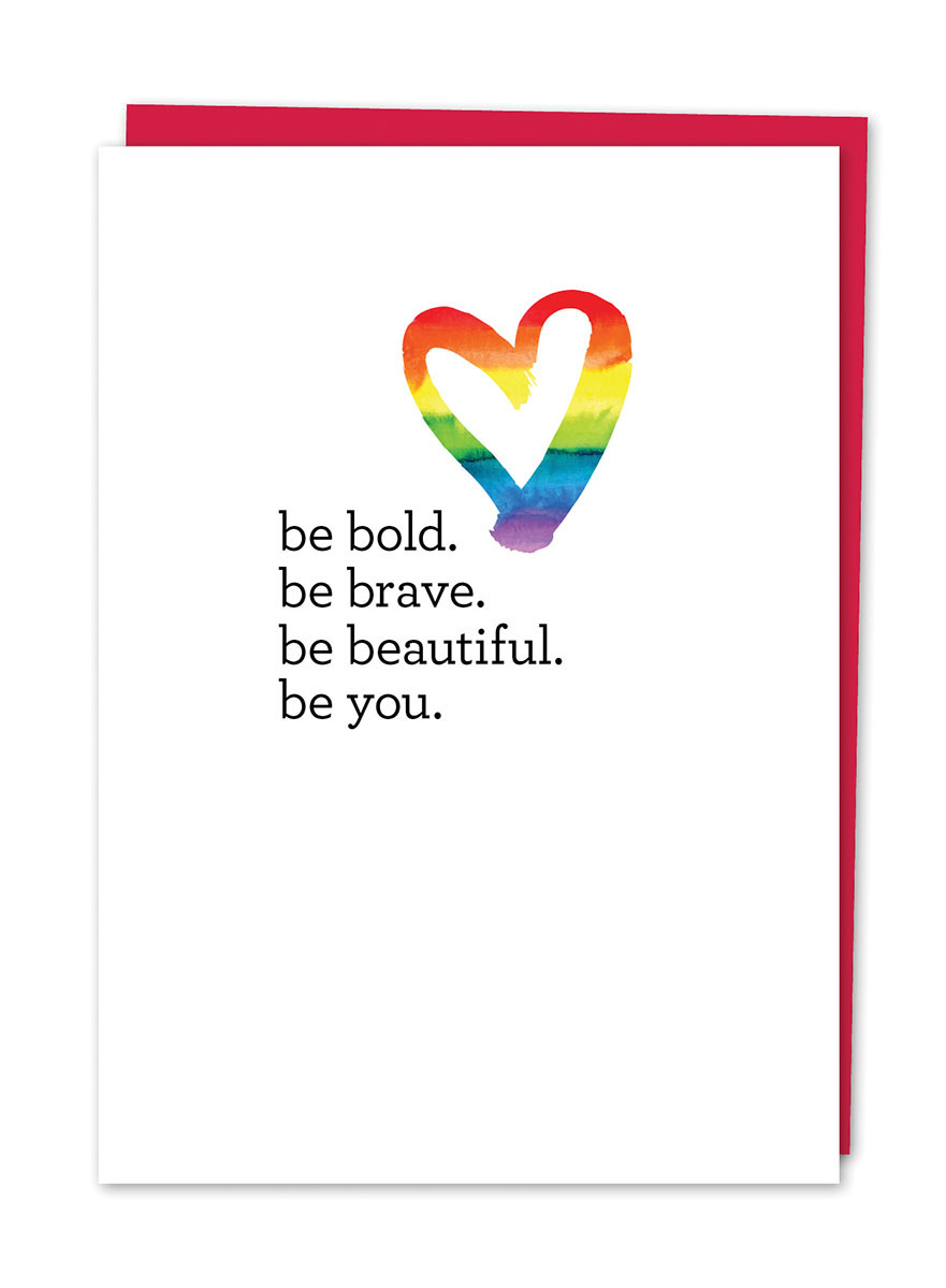 Be Bold. Be Brave. Card 
															/ Design With Heart							