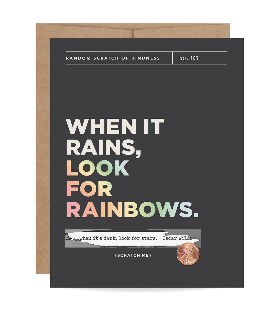 Look For Rainbows Scratch-Off Card
