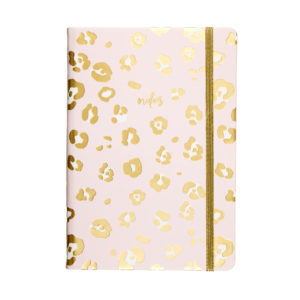 Foiled Cheetah Journal with Elastic Strap from Eccolo