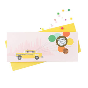 Scratch-off Card with Taxi by Inklings Paperie