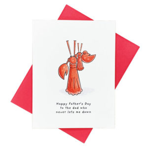 Little Lobster Father's Day Card from Lobster Studio