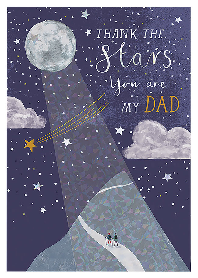 Holographic Foil Father's Day Card