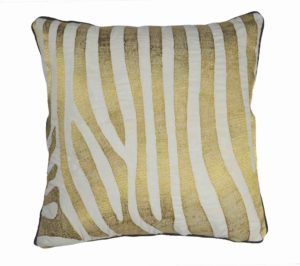 Embroidered Zebra Stripe Pillow from Divine Home