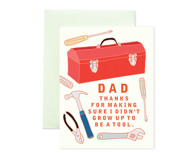 Toolbox Dad Father's Day Card from ilootpaperie