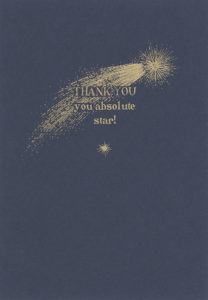Shooting Star Thank-you from Notes & Queries