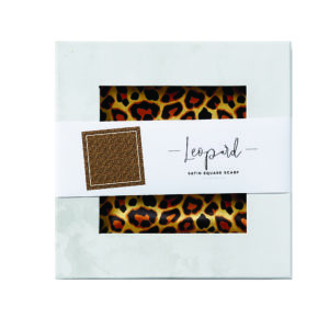 Leopard Lola Satin Scarf by Tickled Pink