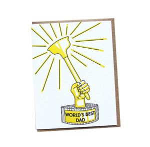 World's Best Dad Card from Wishbone Letterpress