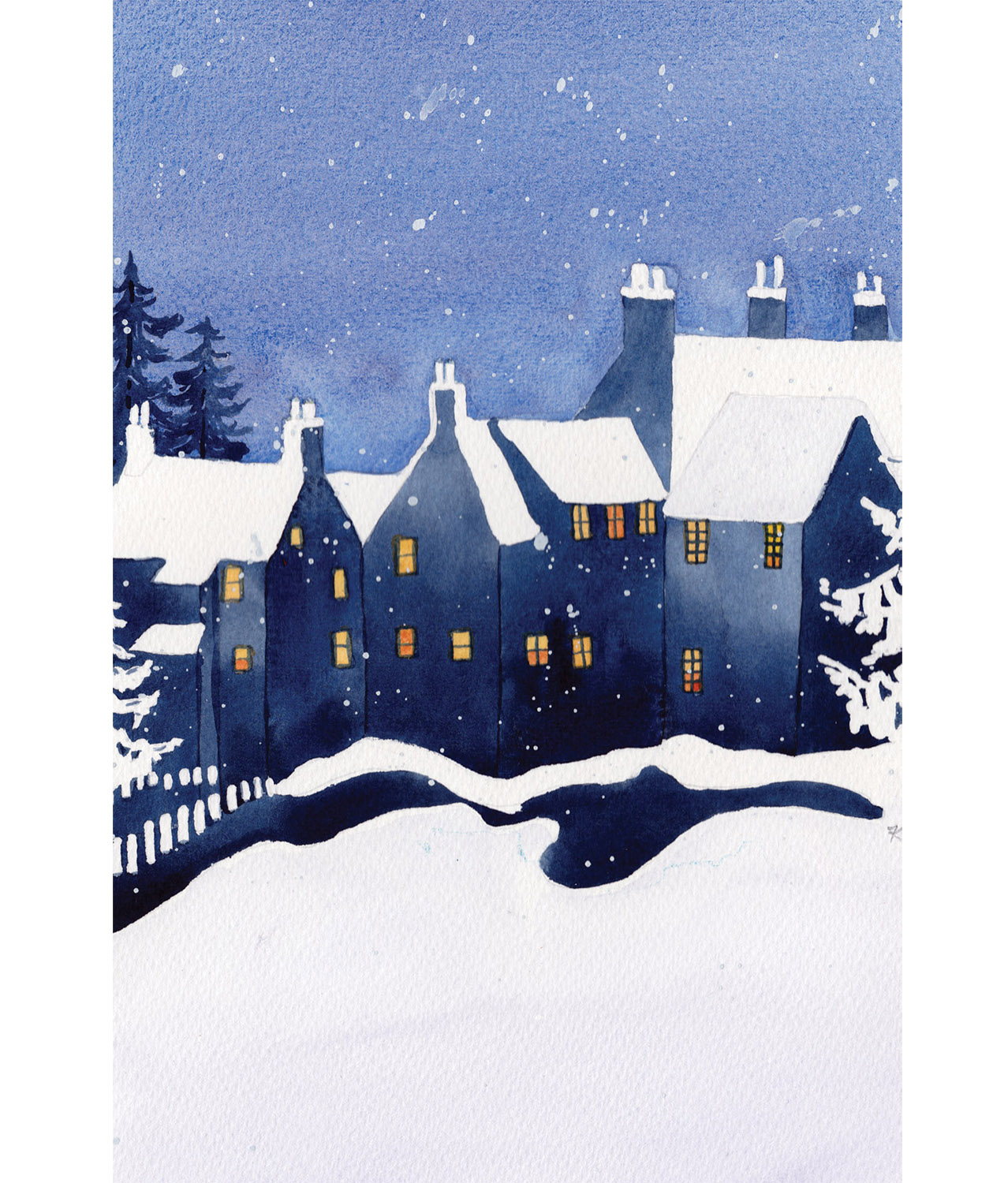 Snow Season Card, Available Boxed or Singly 
															/ Allport Editions							