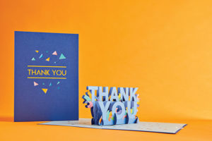 Thank you card from lovepop