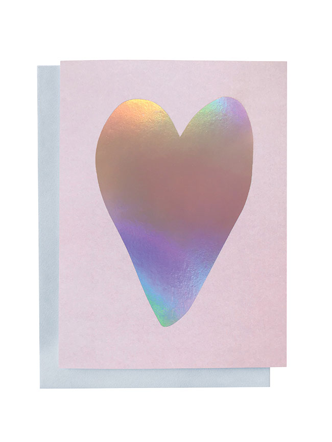 Rainbow Holographic Foil Card