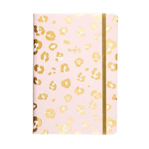 Folded Cheetah Journal with Elastic Strap from Eccolo