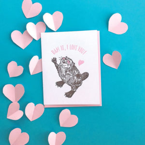 Beaver Love Card from Smudge Ink