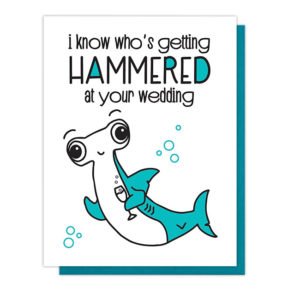 Hammered Wedding Card from Kiss and Punch