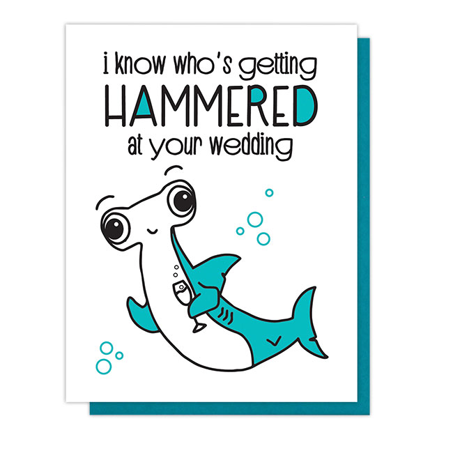 Hammered Wedding Card